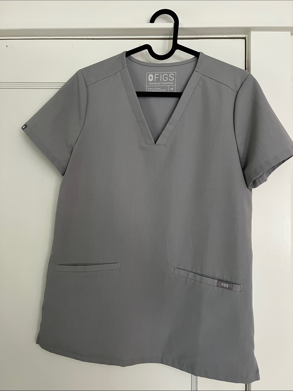 Figs Scrub Top - Cement